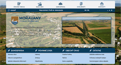 Desktop Screenshot of obecmoravany.sk