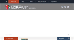 Desktop Screenshot of obecmoravany.cz
